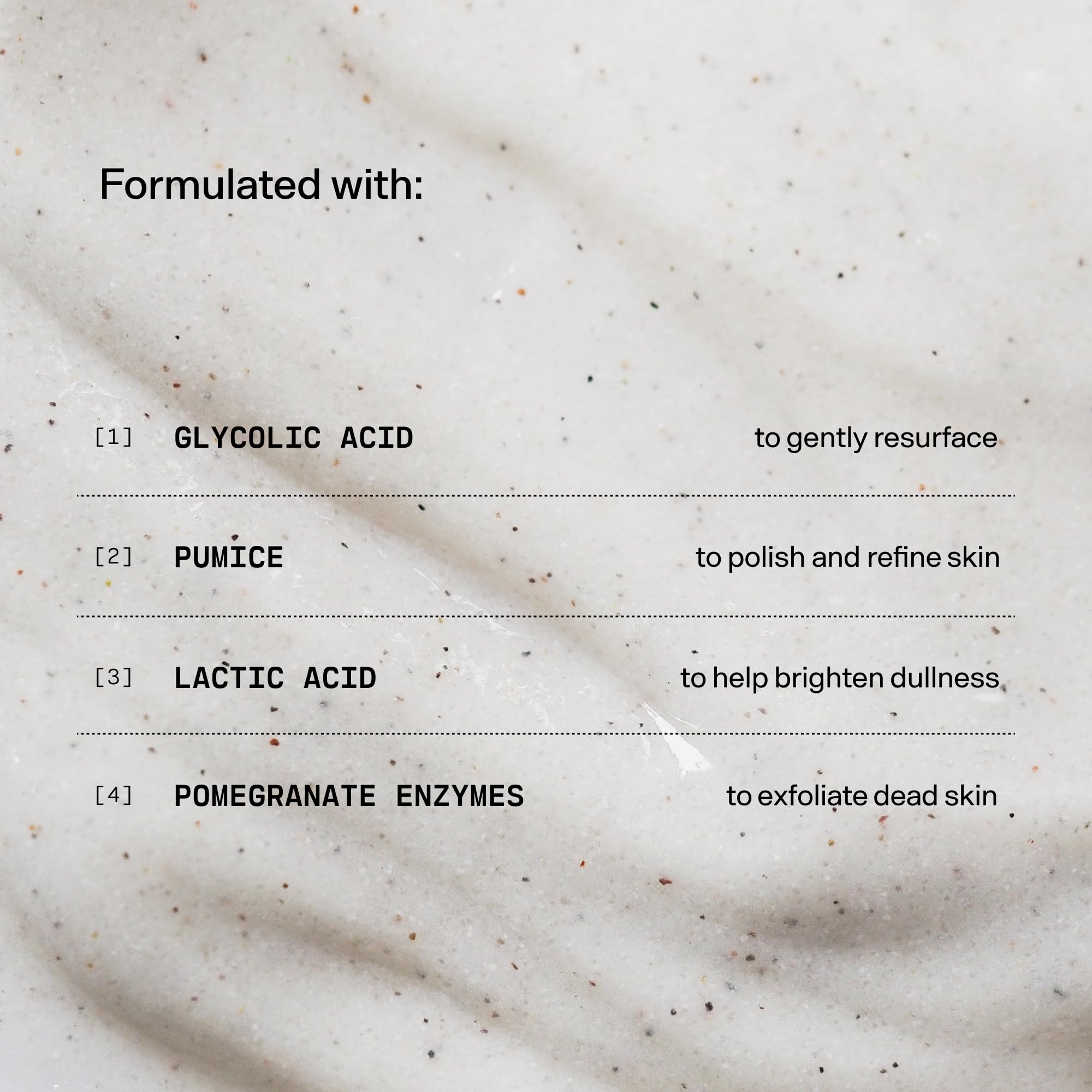 Versed Buff It Out exfoliating scrub application demonstrates at-home exfoliation ritual.
