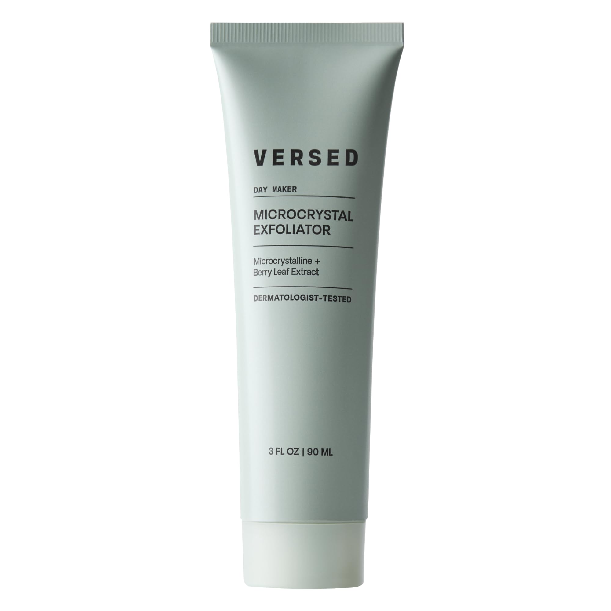 Versed Day Maker bottle with creamy exfoliant for clear pores.