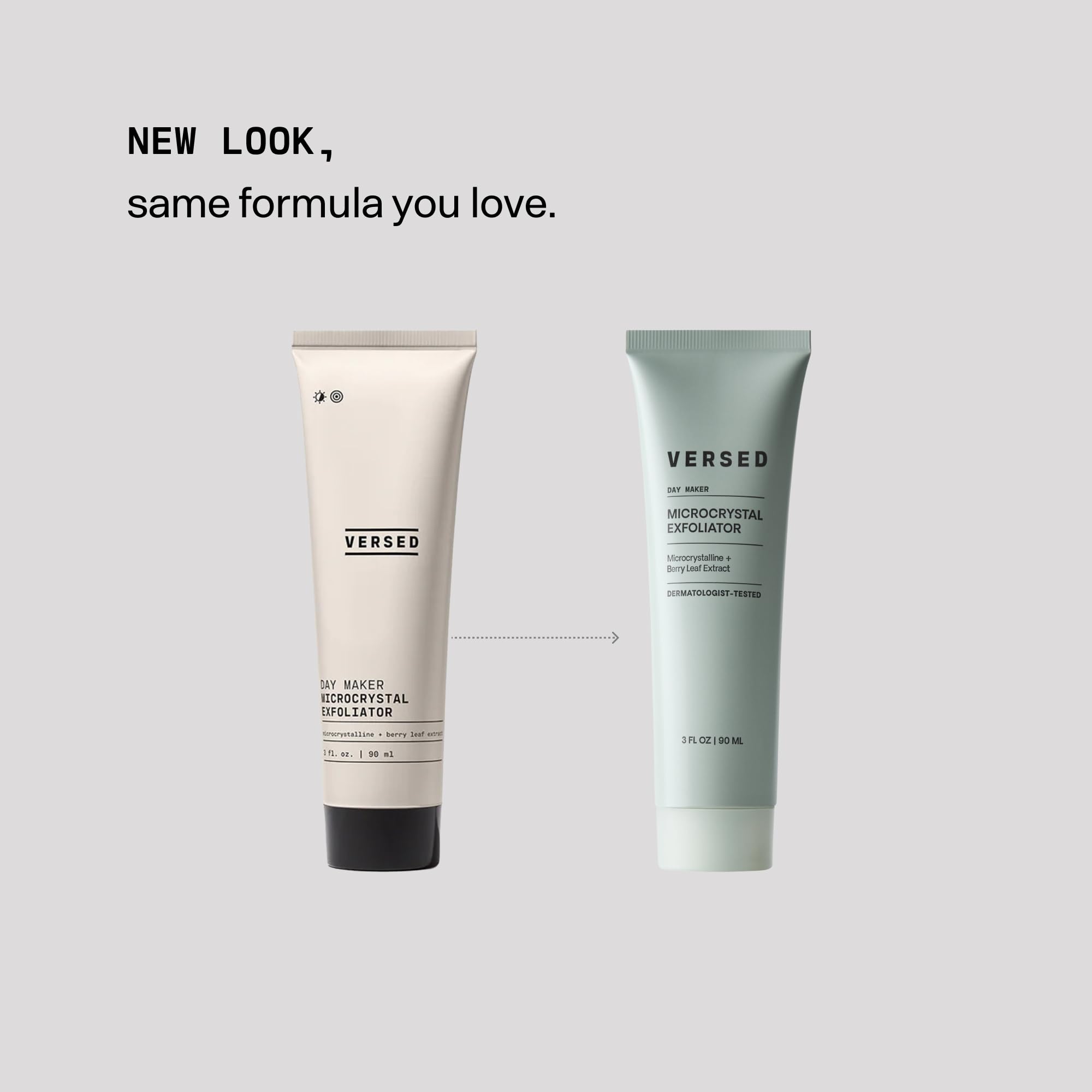 Versed foaming lather demonstrates gentle cleansing for refreshed skin.