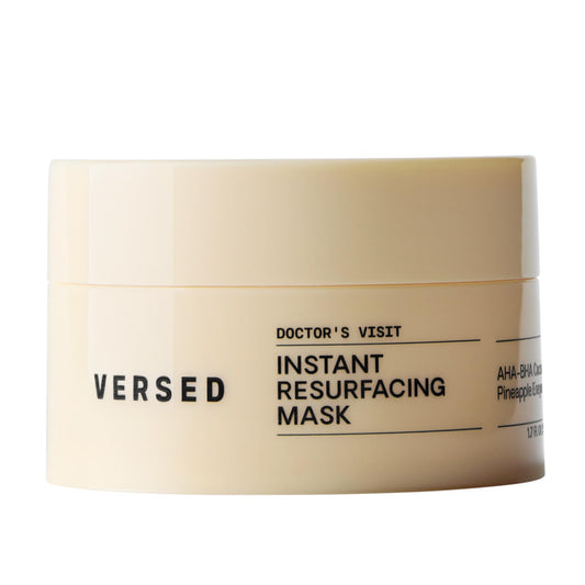 Versed Doctor's Visit Mask bottle front for at-home exfoliation and brighter skin