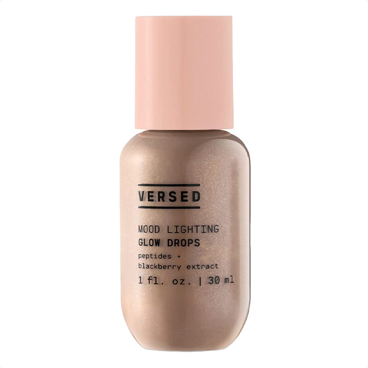 Versed Mood Lighting Glow Drops bronzed bottle creates radiant skin