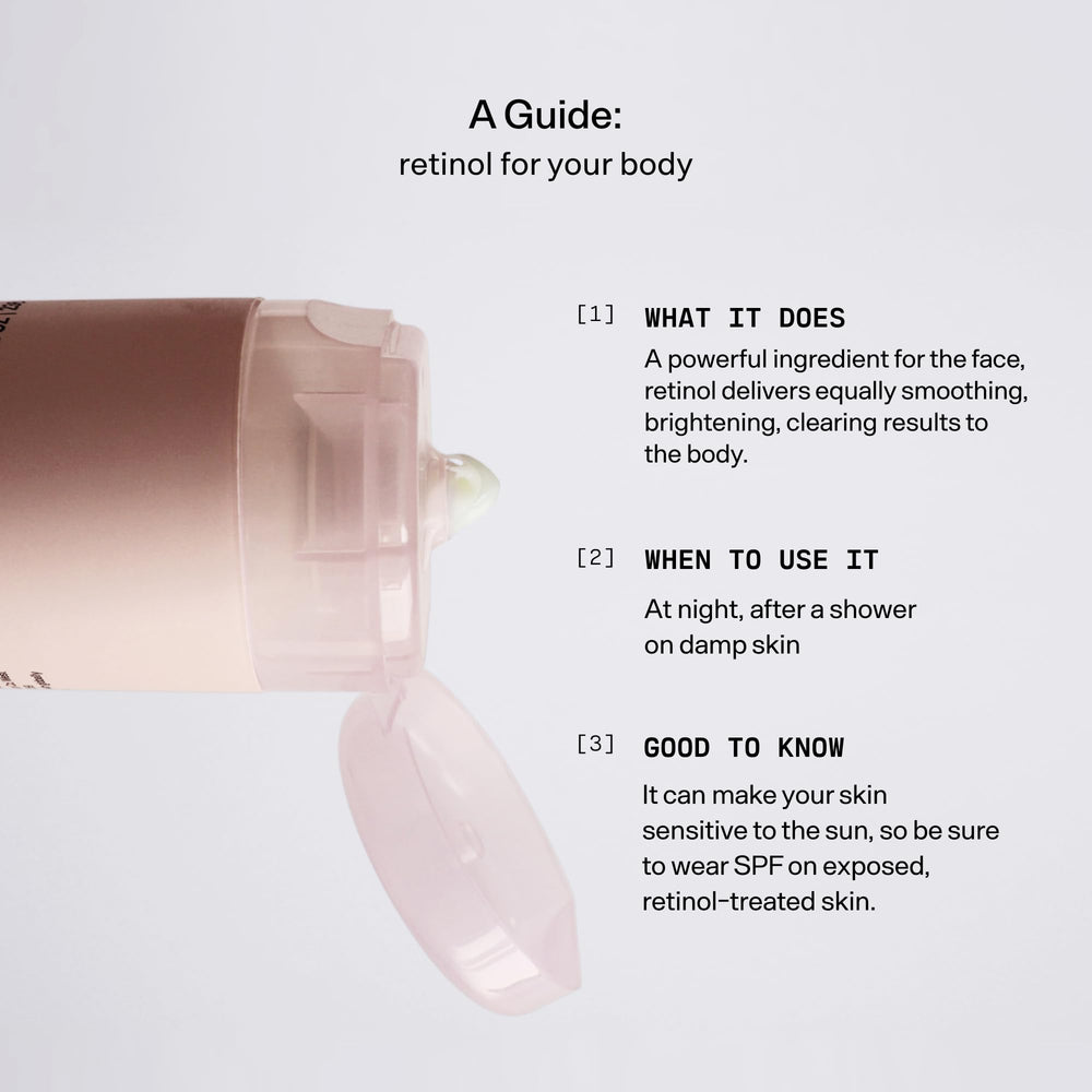 Versed Press Restart Retinol Body Lotion uses squalane to lock in hydration.
