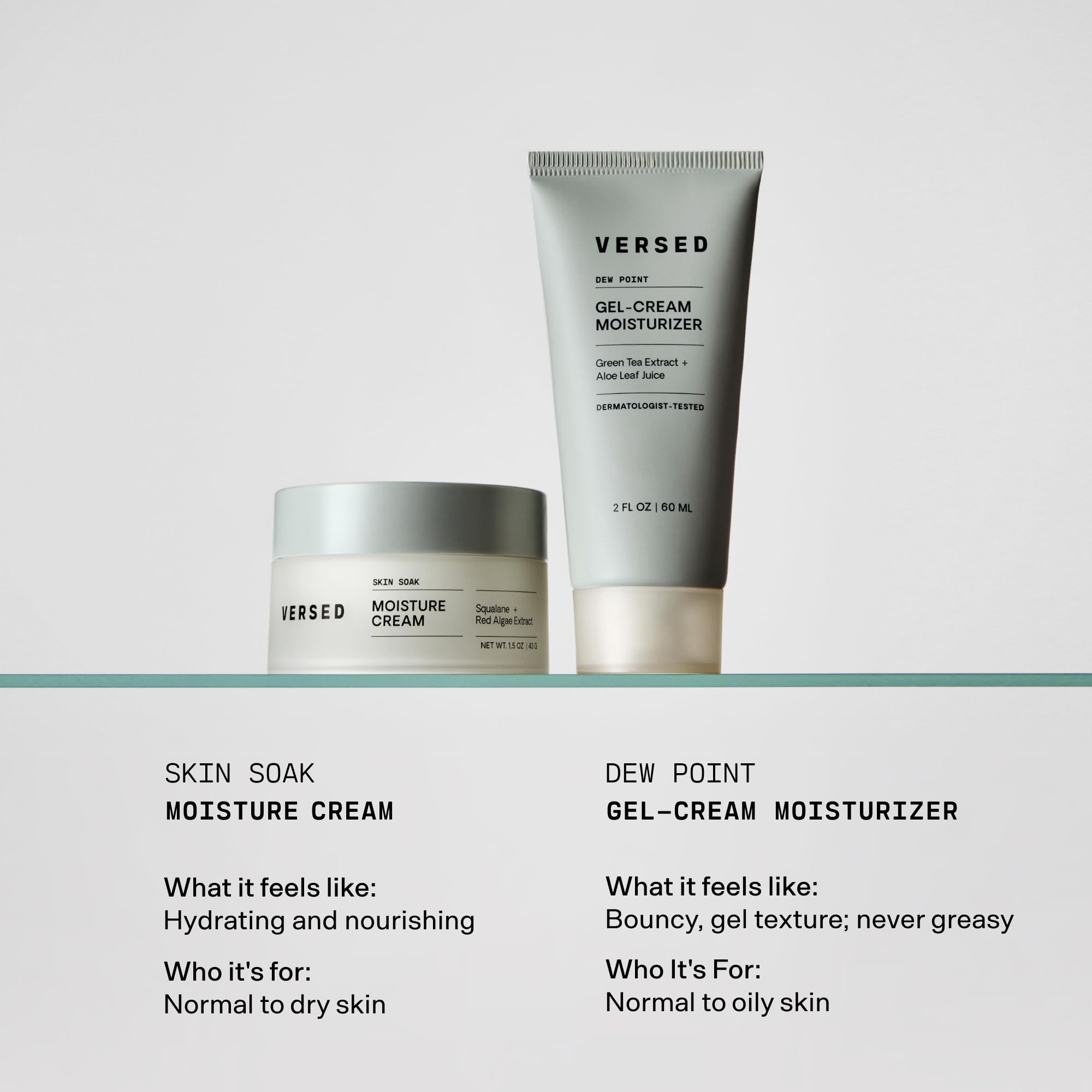 Versed Skin Soak used in nighttime routine for lasting hydration