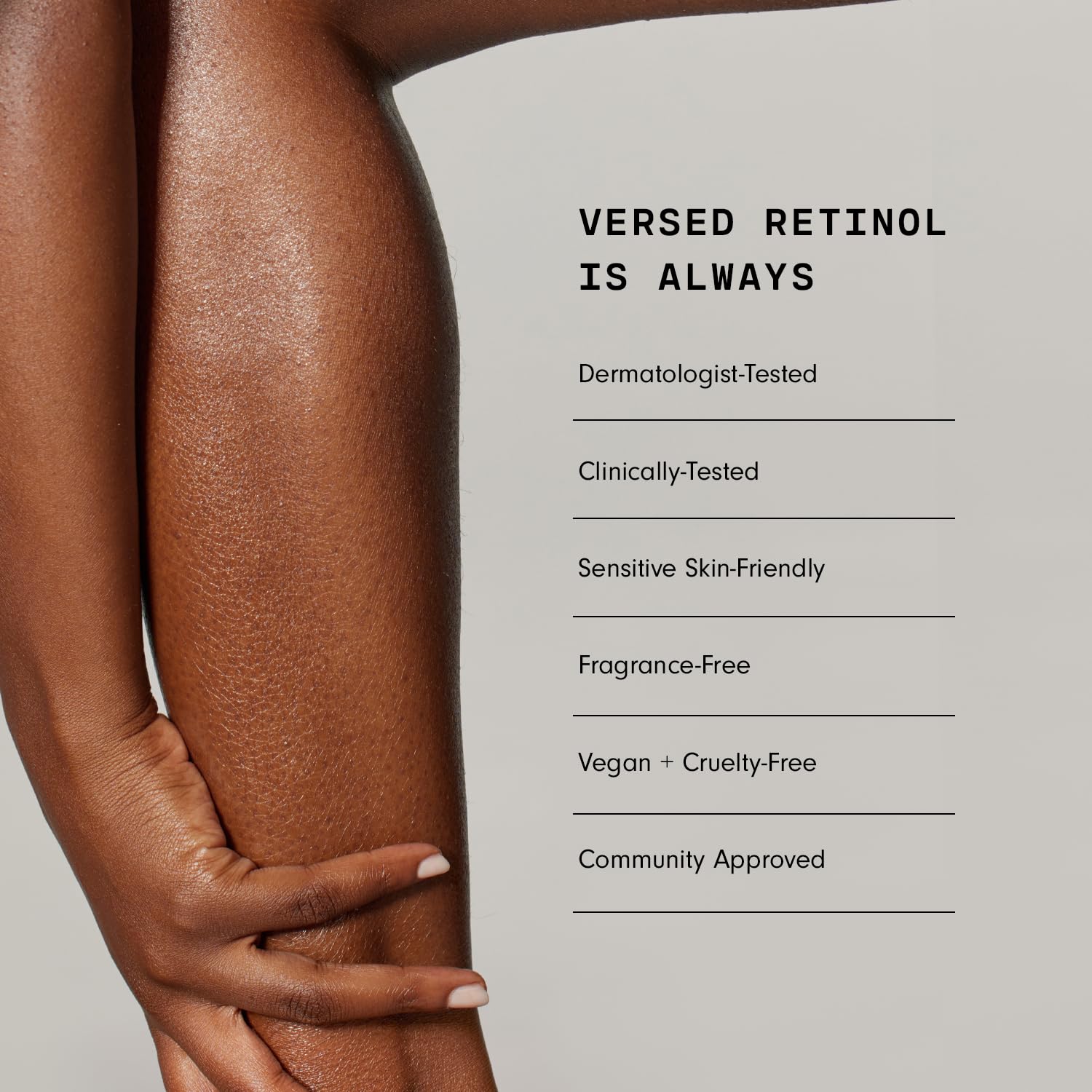 Cream massage on knees and elbows, highlighting smoothing texture.