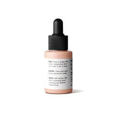 Versed Stroke of Brilliance serum bottle closeup highlighting vibrant color and premium packaging