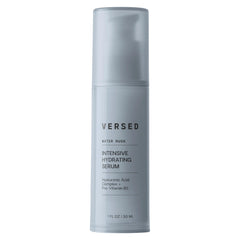 Versed Water Rush bottle with pump delivering lightweight daily hydration.