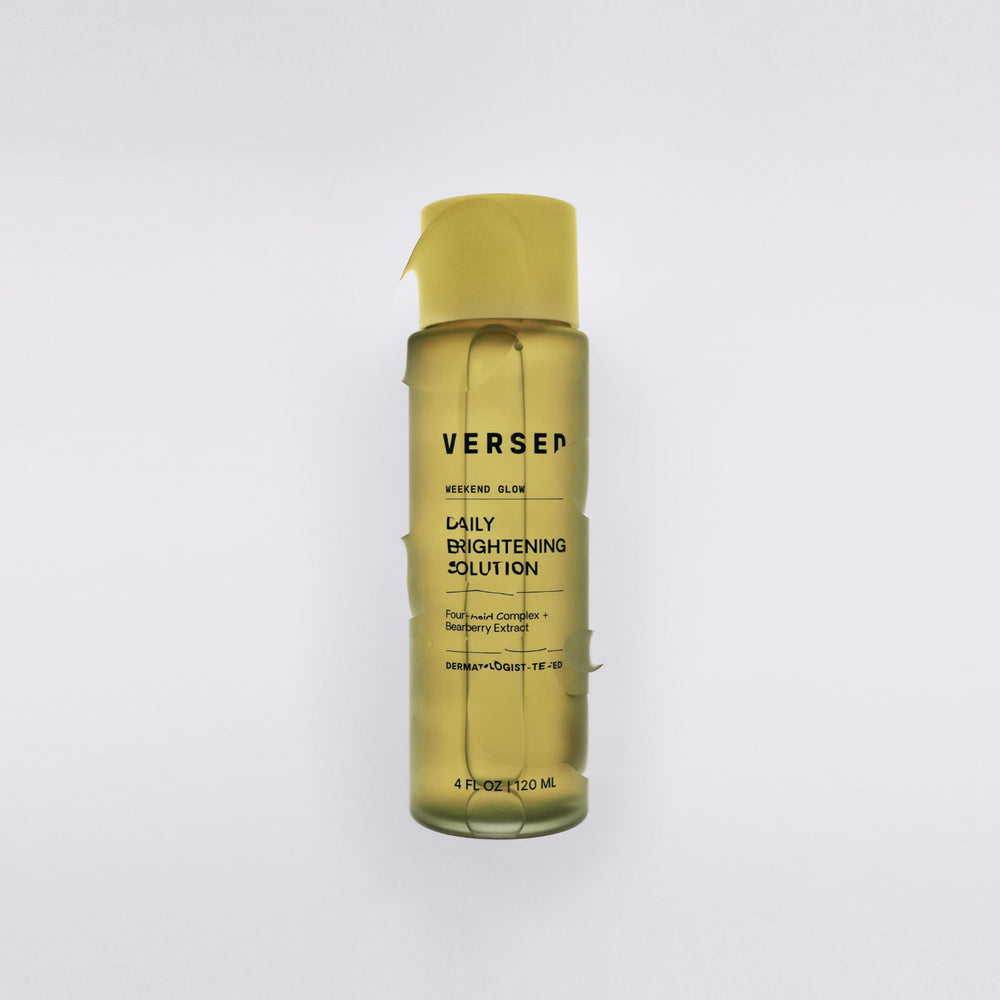 Application steps for daily-use Versed Weekend Glow toner