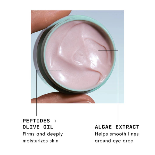 Versed Zero-G eye cream texture provides smooth, easy application.