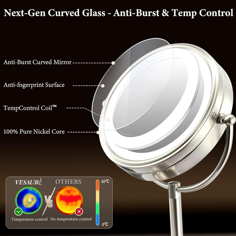 VESAUR 3-color LED lighting modes enable customizable illumination