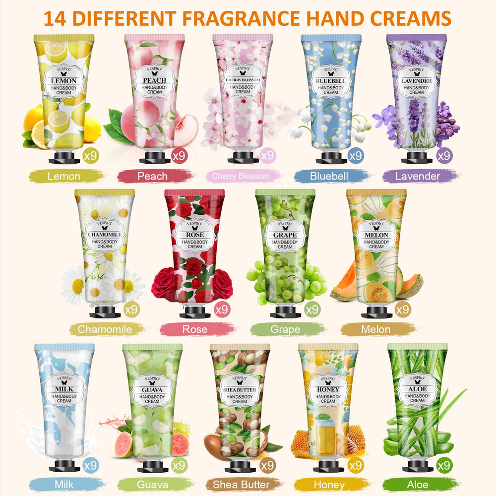 VESPRO rose scent hand cream from the set preserves softness and smooth skin.