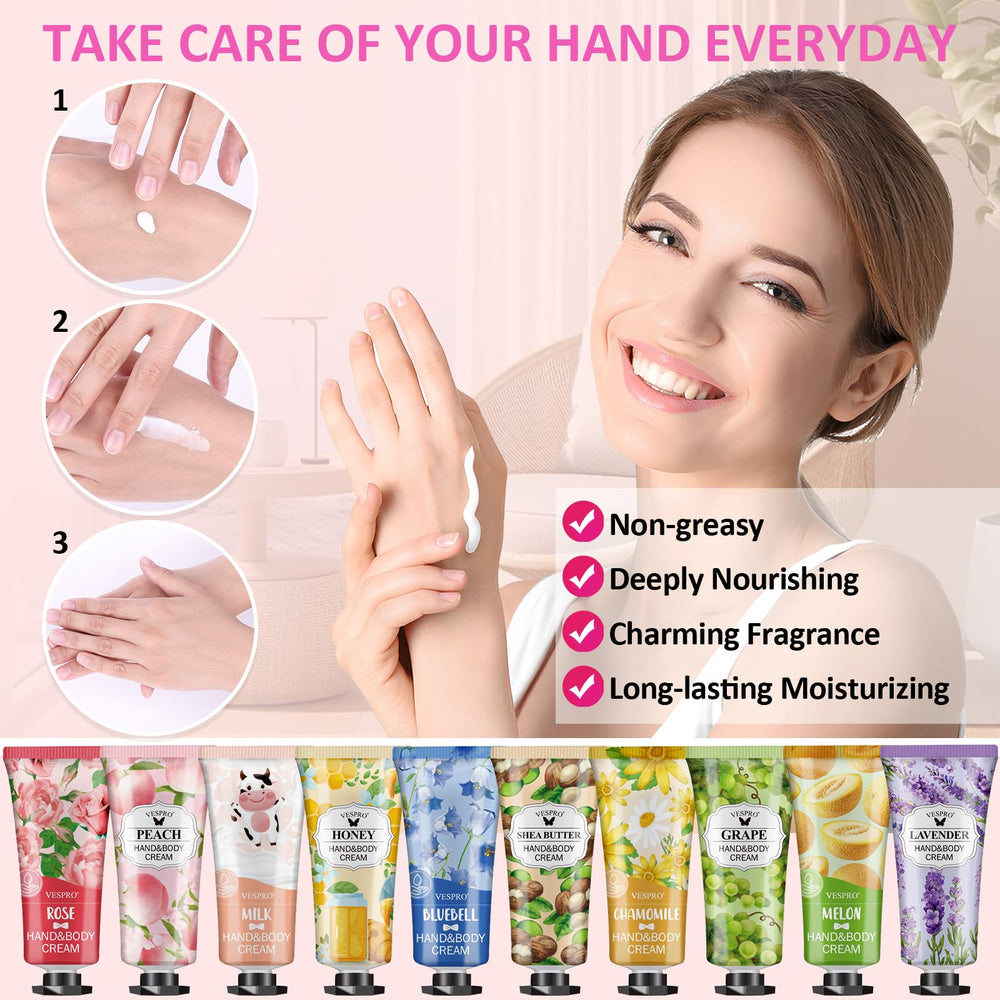 VESPRO cherry blossom scent hand cream tube for gift-ready joy