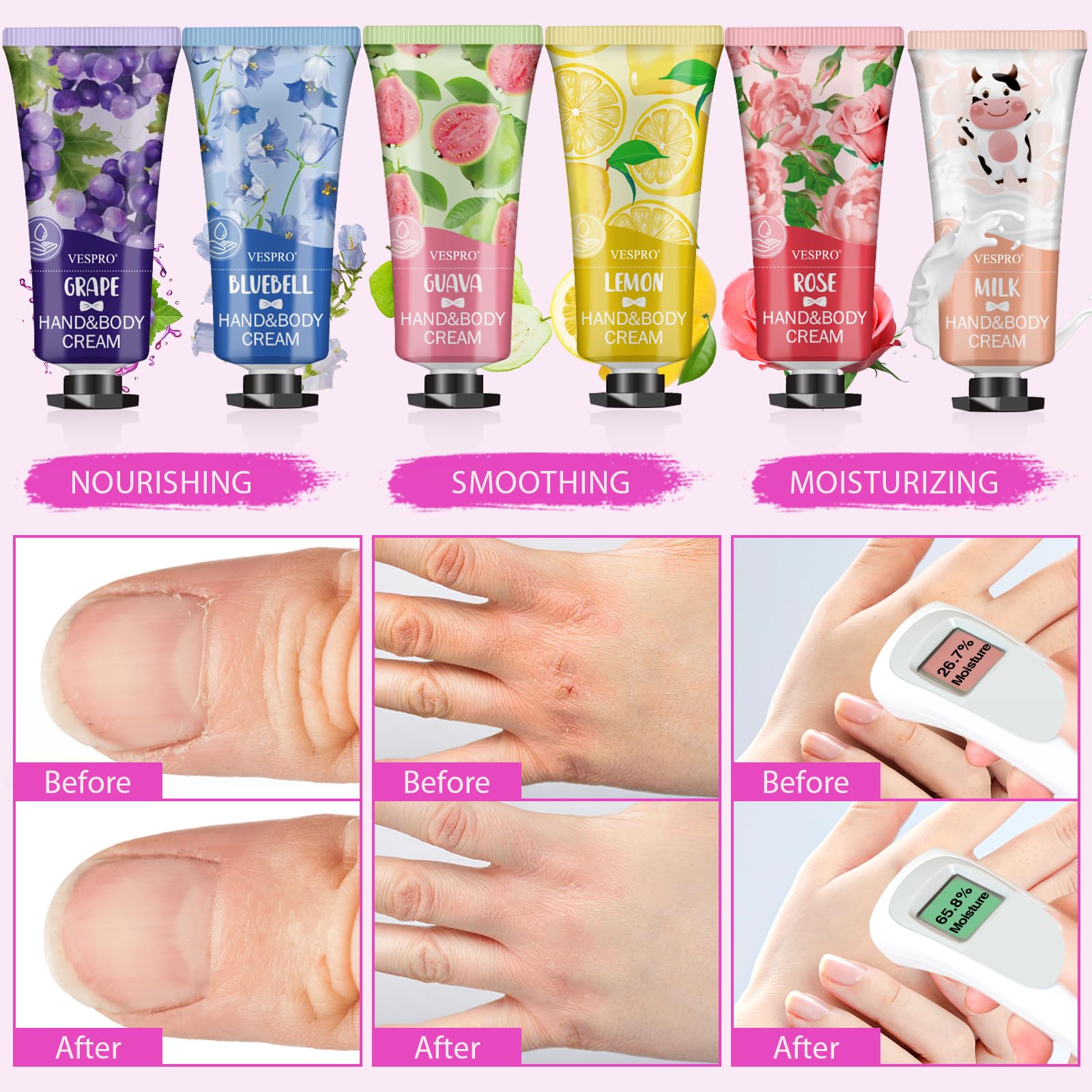 Bulk travel-size hand lotion collection by VESPRO