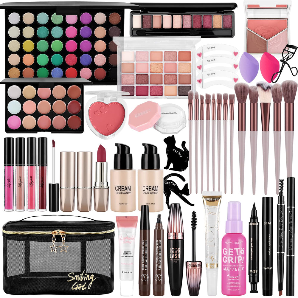 VESPRO 40-color eyeshadow palette for versatile day-to-night looks.