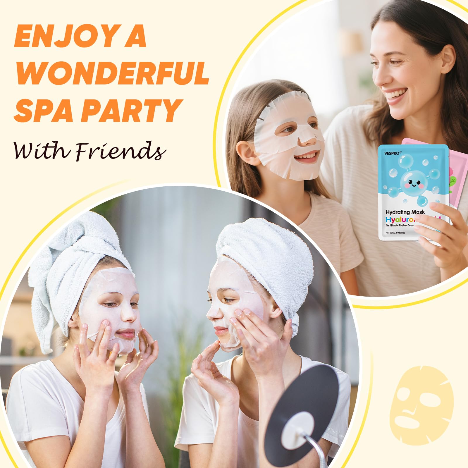 VESPRO avocado mask nourishes dry skin for a soft texture