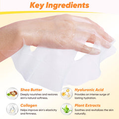 VESPRO collagen mask with hyaluronic acid for lasting moisture and plump look