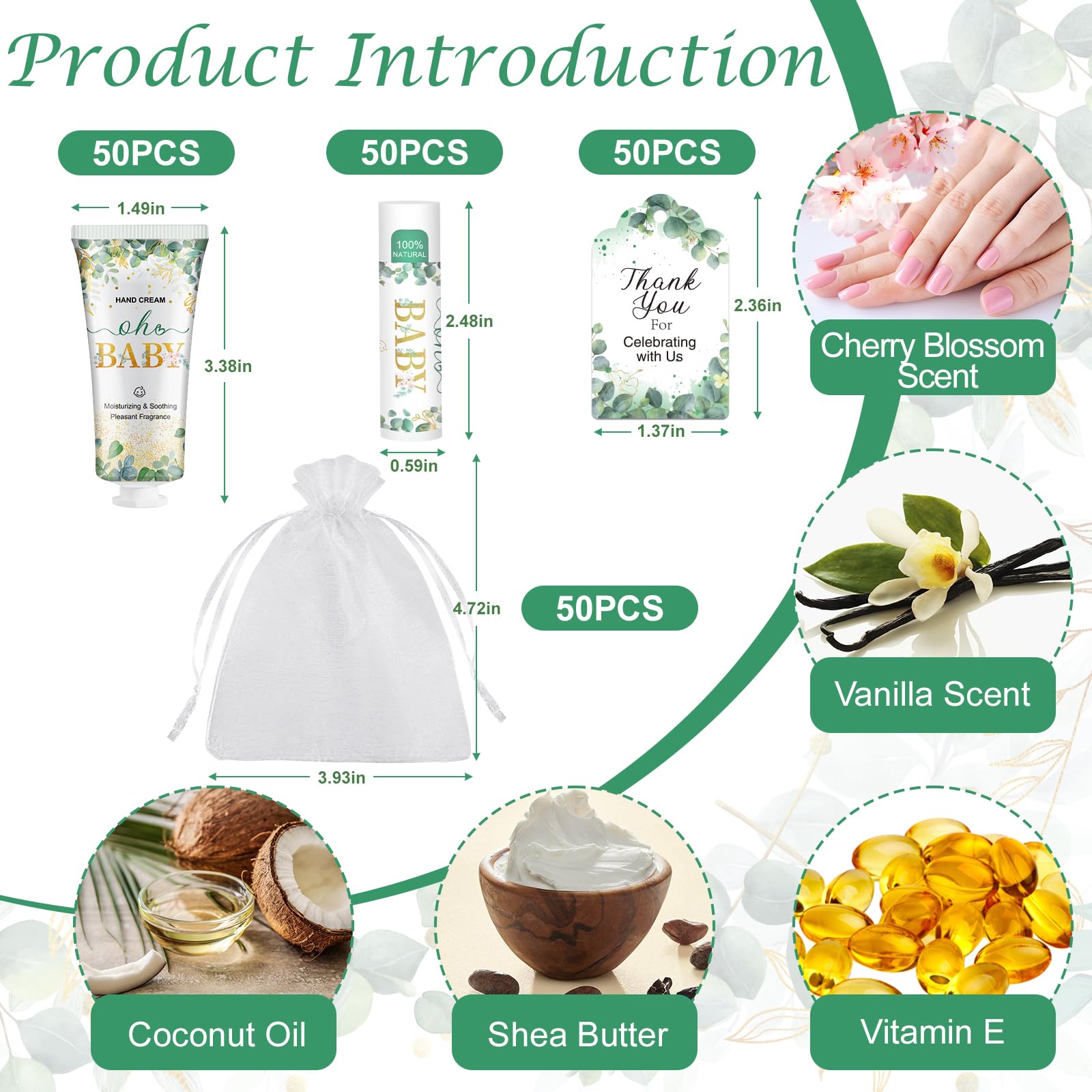 VESPRO green eucalyptus leaves design on product packaging.