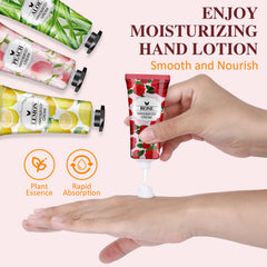 VESPRO Peach scent hand cream tube adds fruity note and hydration.