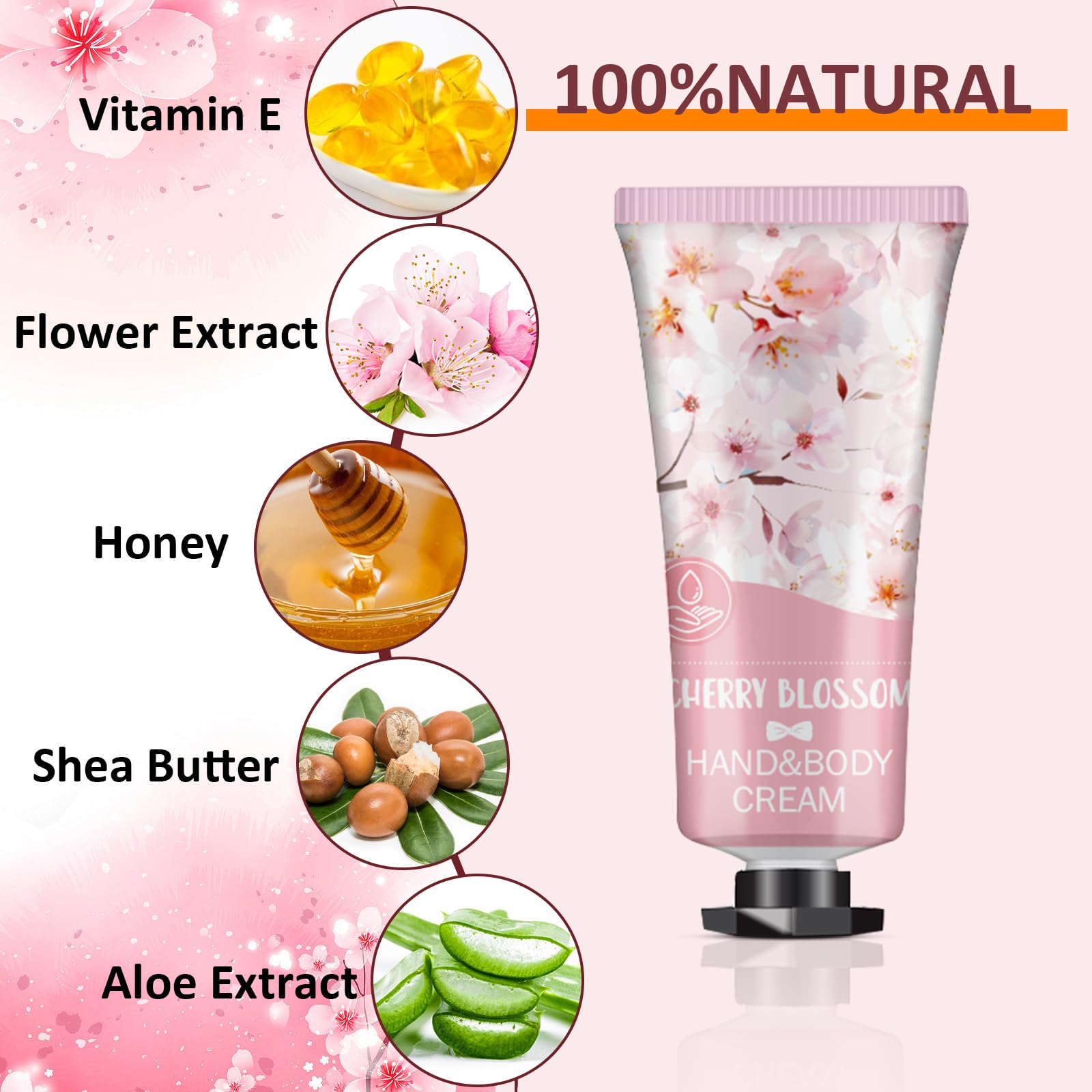 VESPRO Rose scent hand cream tube for daily hydration and fragrant pampering.
