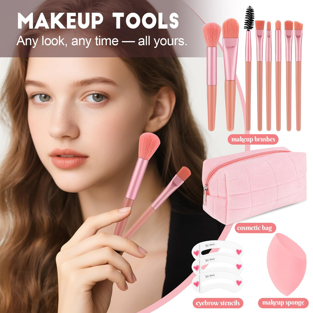 VESPRO makeup brushes provide soft bristles for seamless blending.