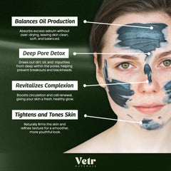 Deep pore cleansing mask application demonstrates impurity removal and refreshed skin.