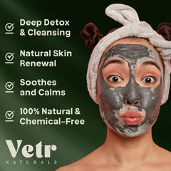 Spa like clay bath treatment offers relaxing, skin softening experience.