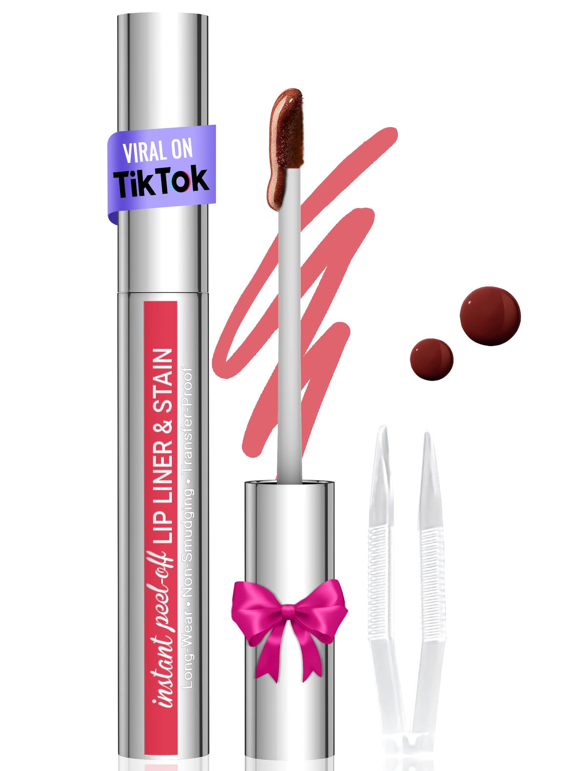 Vevivia Lip Liner Stain packaging showcases premium finish for all-day wear.