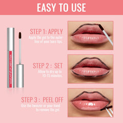 Vevivia Lip Liner Stain vegan formula nourishes lips.