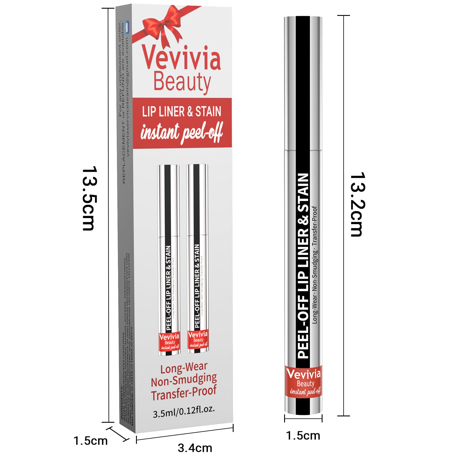 Vevivia Peel-Off Removal Lip Stain for clean removal.