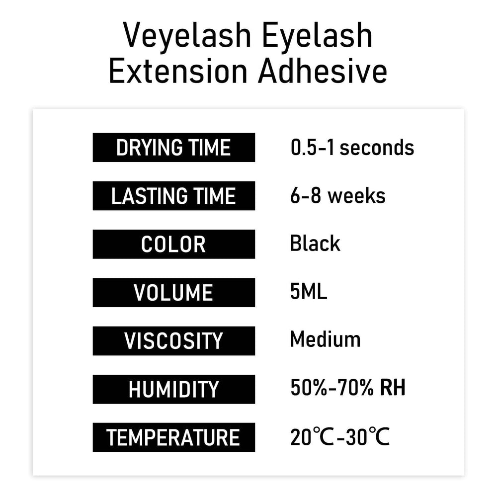 VEYES INC packaging highlighting up to 8 weeks retention.