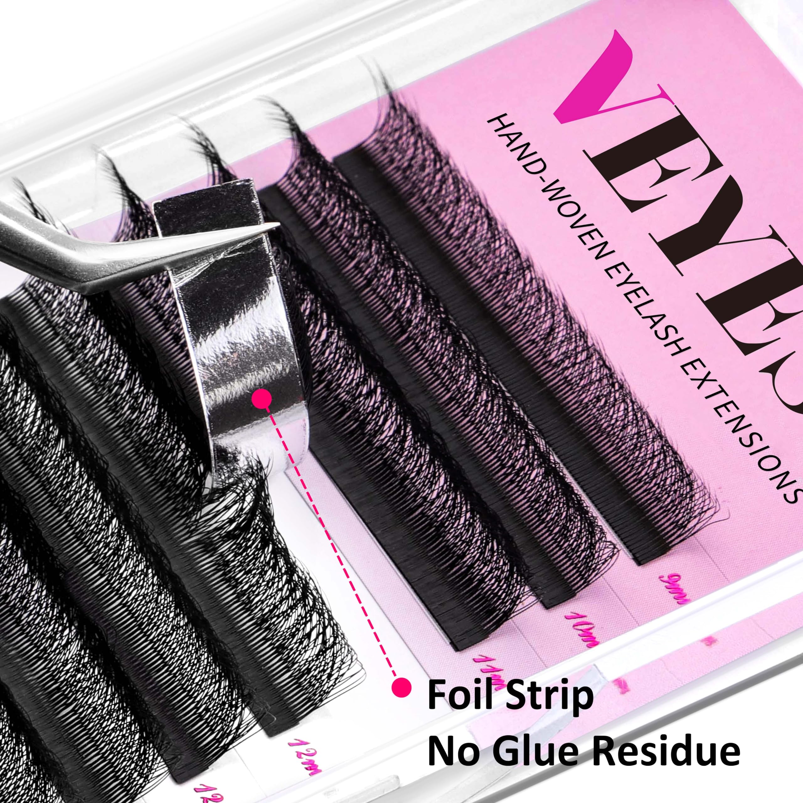 VEYES INC YY-W premade fans deliver fluffy volume without manual fan creation.