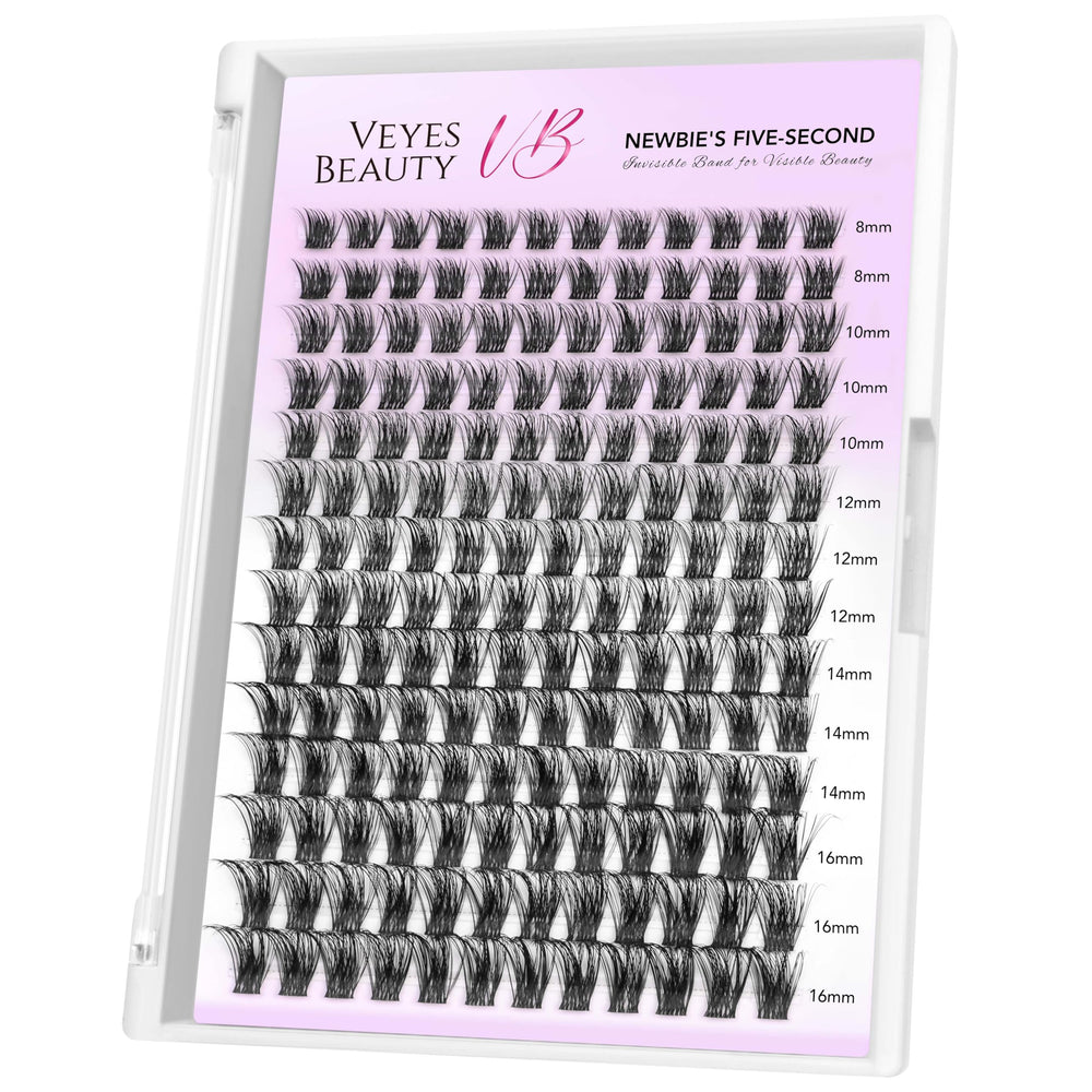 VEYESBEAUTY Bomb cluster lashes for customizable volume on eyes.
