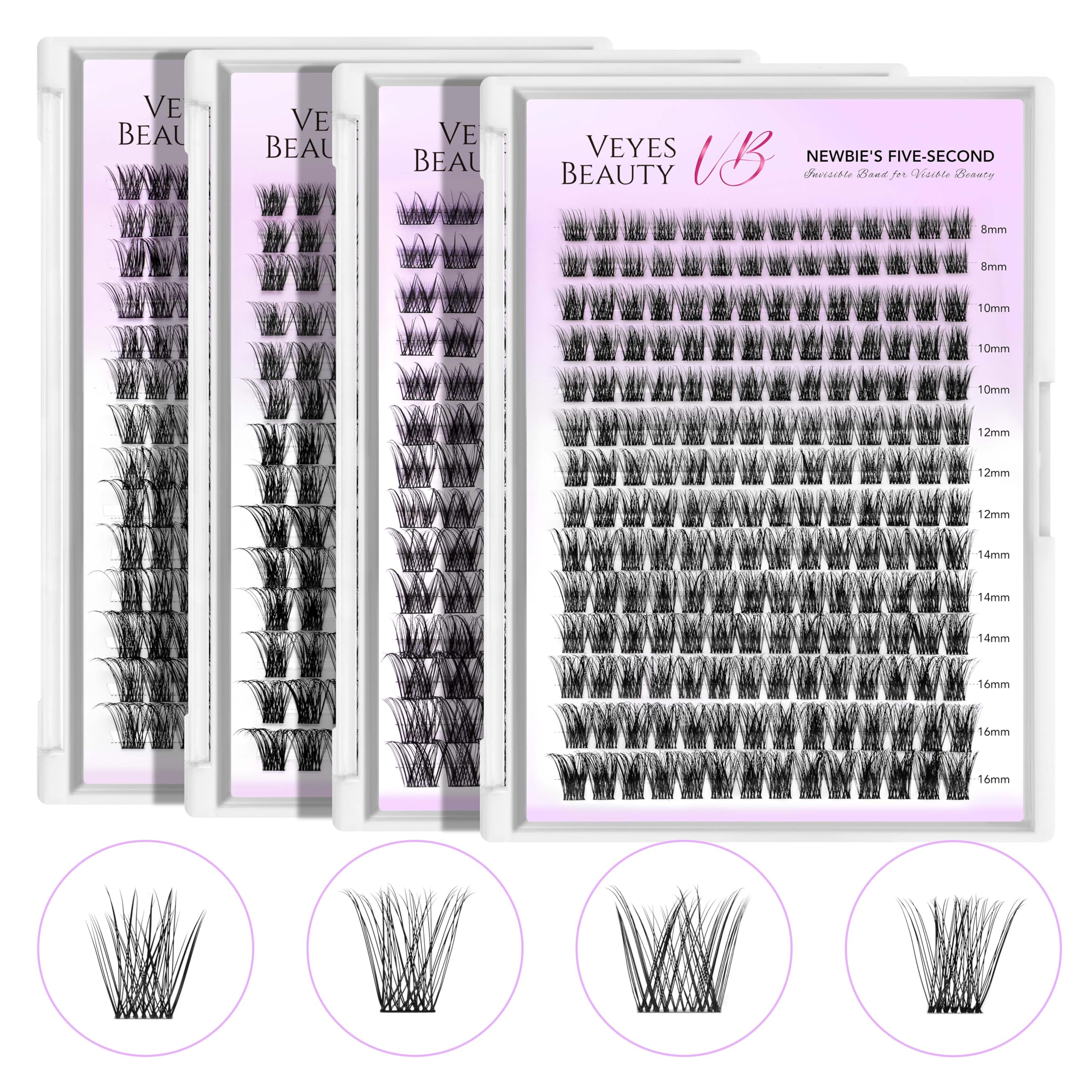 VEYESBEAUTY 8-16mm mixed length enables versatile styling options.