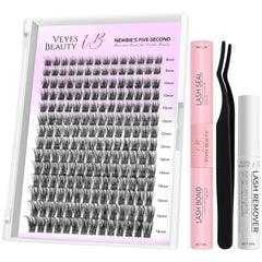 VEYESBEAUTY Dreamy Cluster Lashes kit for versatile, easy DIY looks