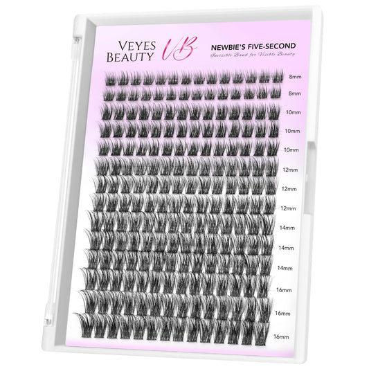 VEYESBEAUTY Dreamy Cluster Lashes tray enables quick, natural-looking volume.