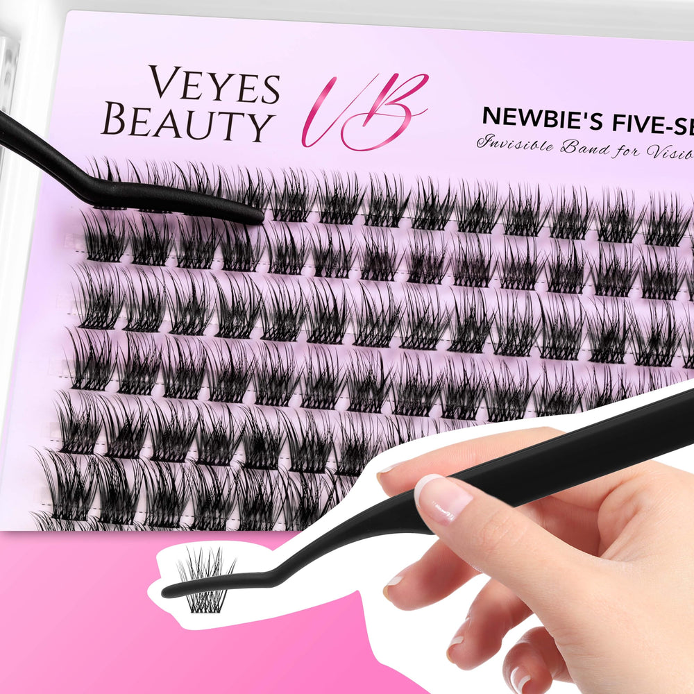 VEYESBEAUTY Fluffy cluster lashes deliver bold yet soft volume.