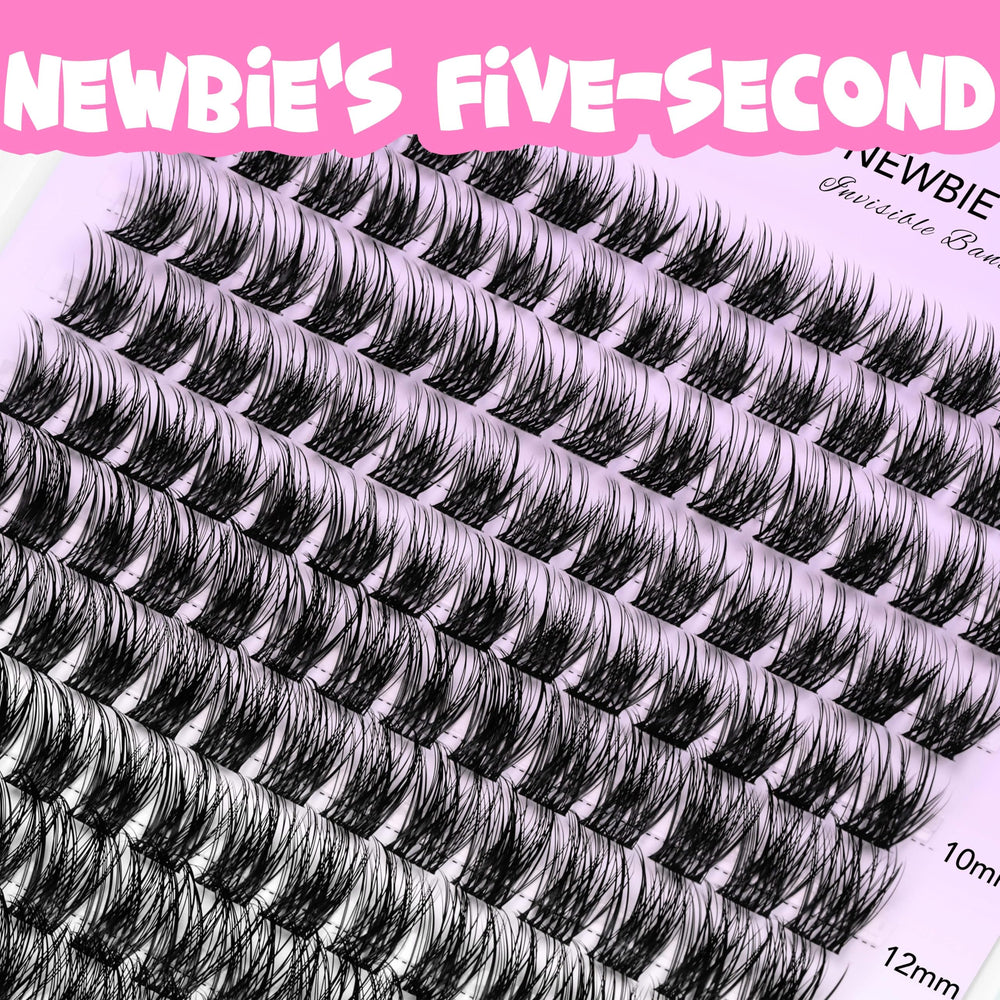 VEYESBEAUTY Invisible Band Lashes blend seamlessly for a clean lash line.