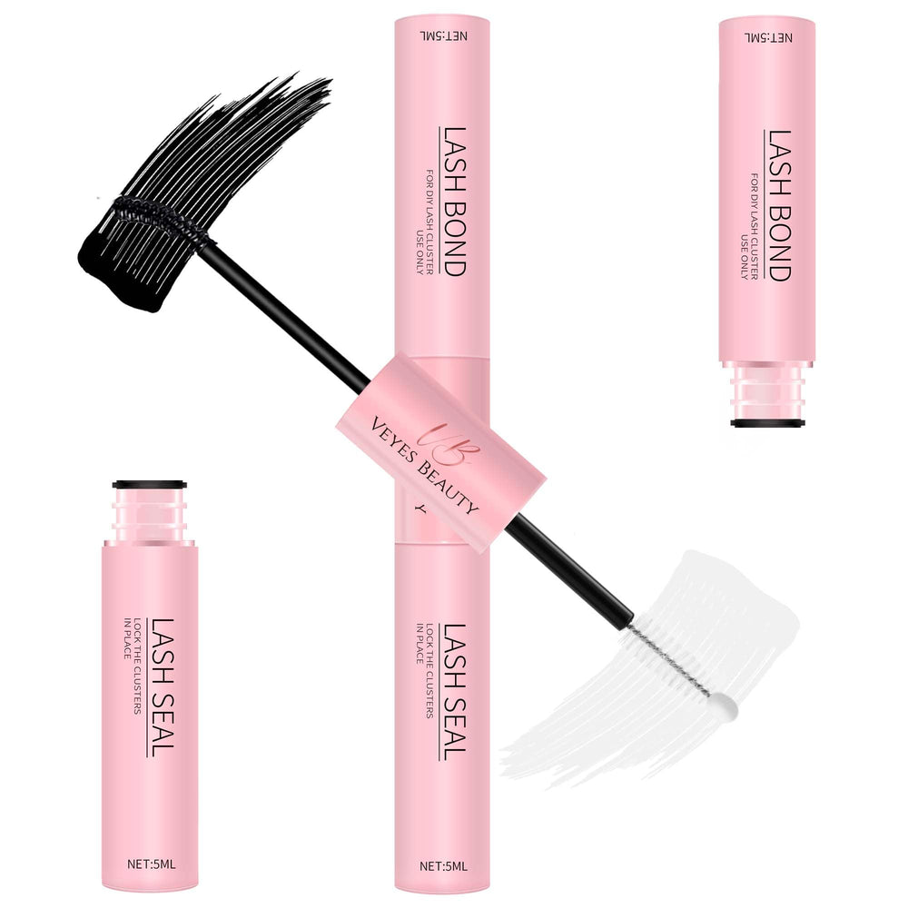 VEYESBEAUTY lash bond and seal 2-in-1 bottle for DIY lash extensions