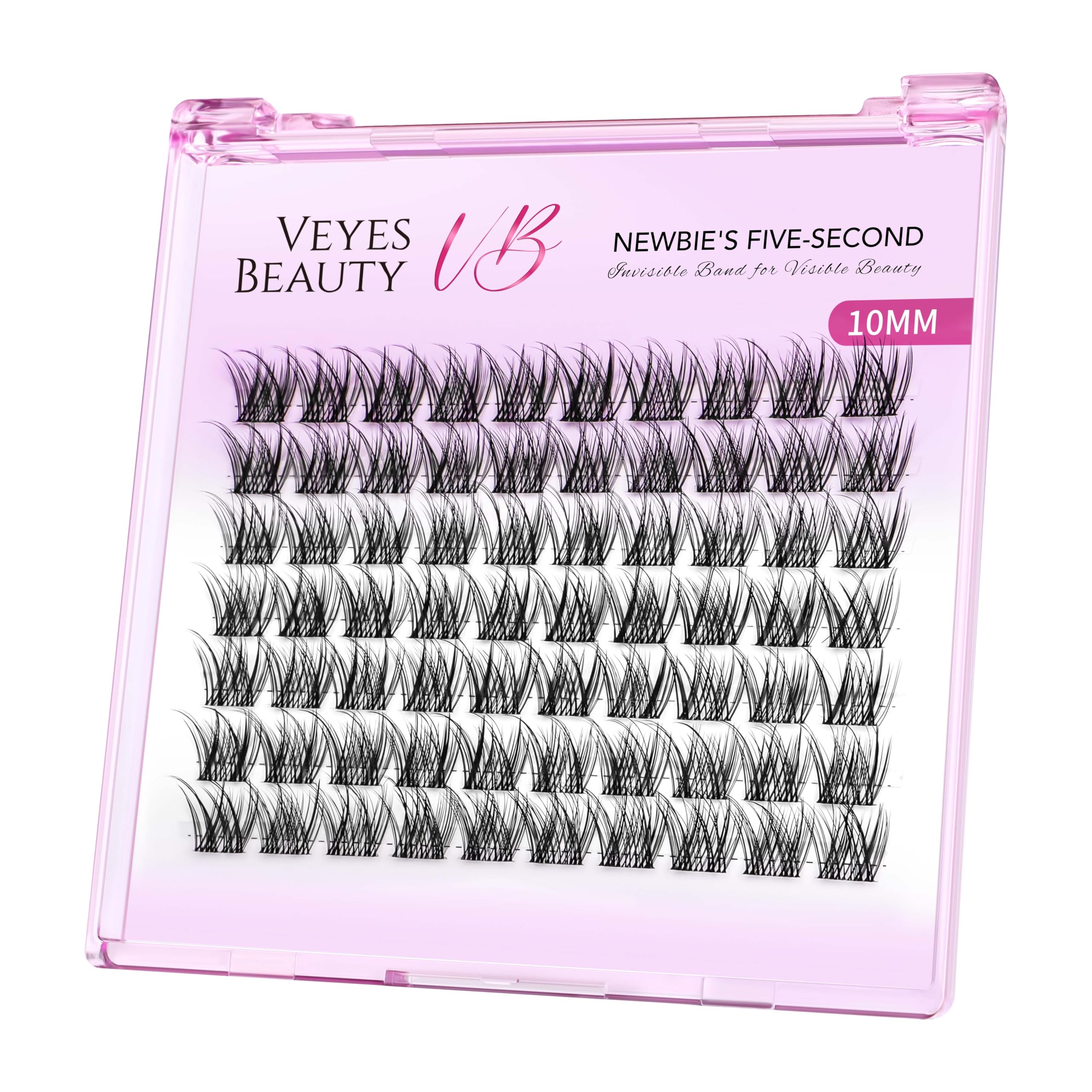VEYESBEAUTY Lash Clusters DIY Extensions image shows easy at-home application for versatile looks