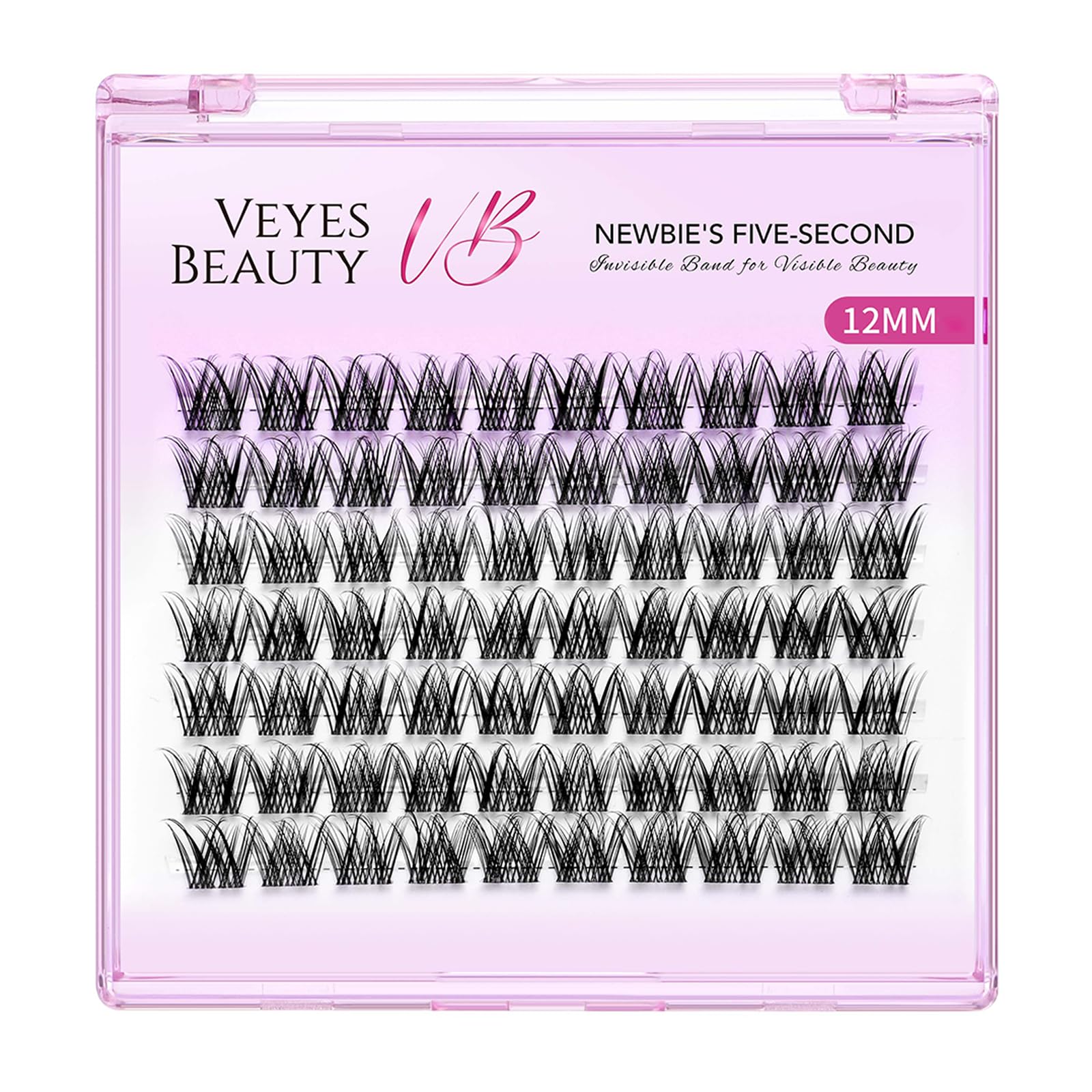 VEYESBEAUTY five-second lash clusters for quick, newbie-friendly results.