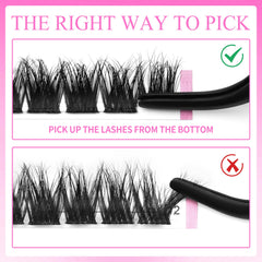 VEYESBEAUTY applicator tool helps precise placement of lash clusters
