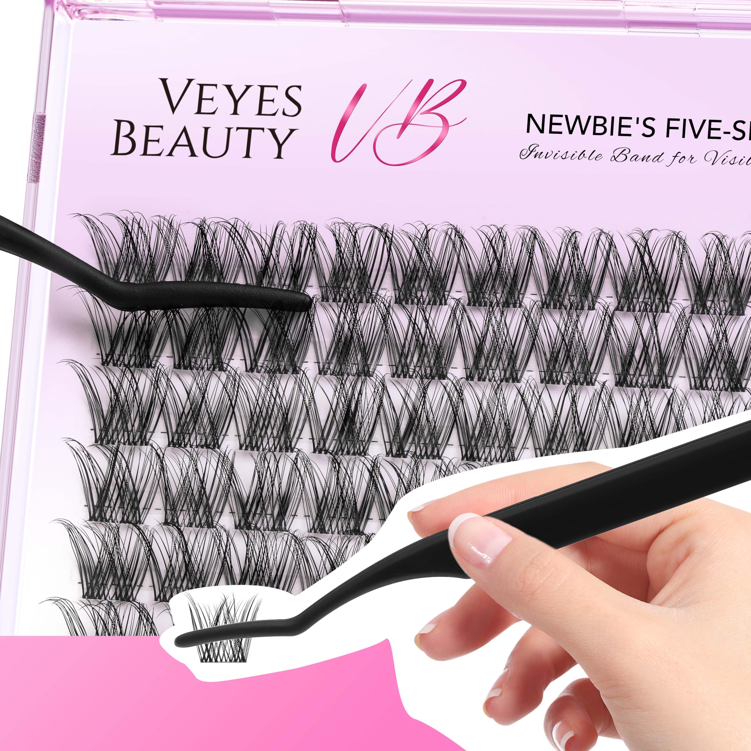 VEYESBEAUTY LuxeBold 12mm wispy lashes showcase natural drama.