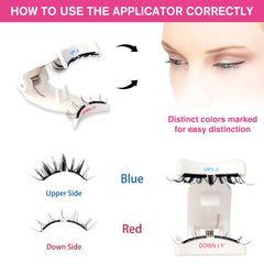 VEYESBEAUTY Magnetic lashes application strip demo for secure fit