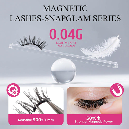 VEYESBEAUTY magnetic lash applicator tool for quick placement.