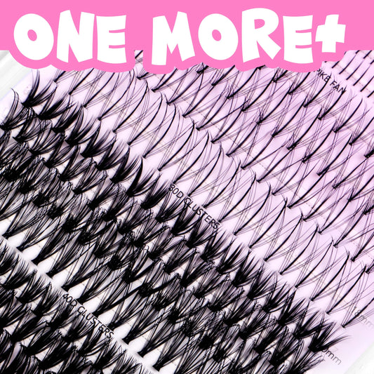 VEYESBEAUTY One More+ invisible-band lash clusters for comfortable at home application