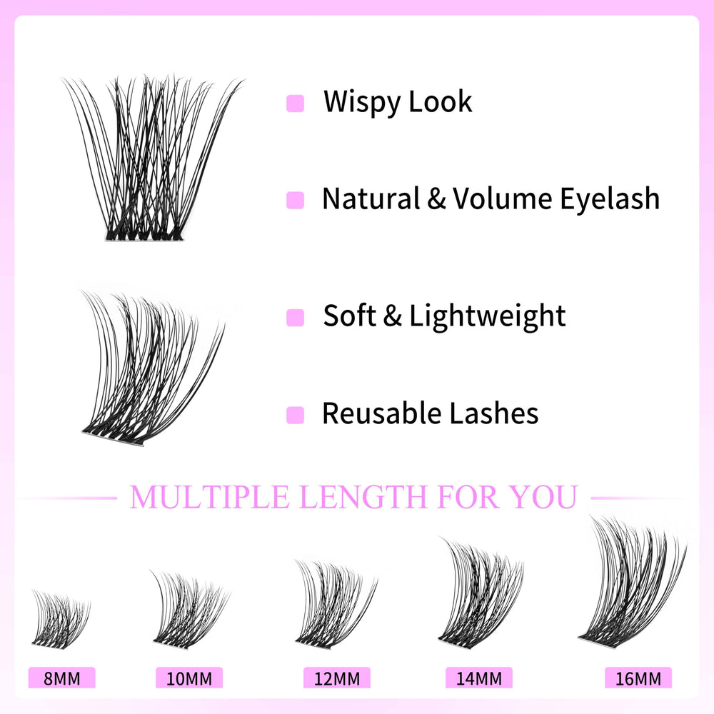 VEYESBEAUTY Handmade PBT fibers create soft, natural-feel lashes.