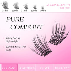 VEYESBEAUTY Self-Application Under Lashes — easy DIY lash placement with applicator.