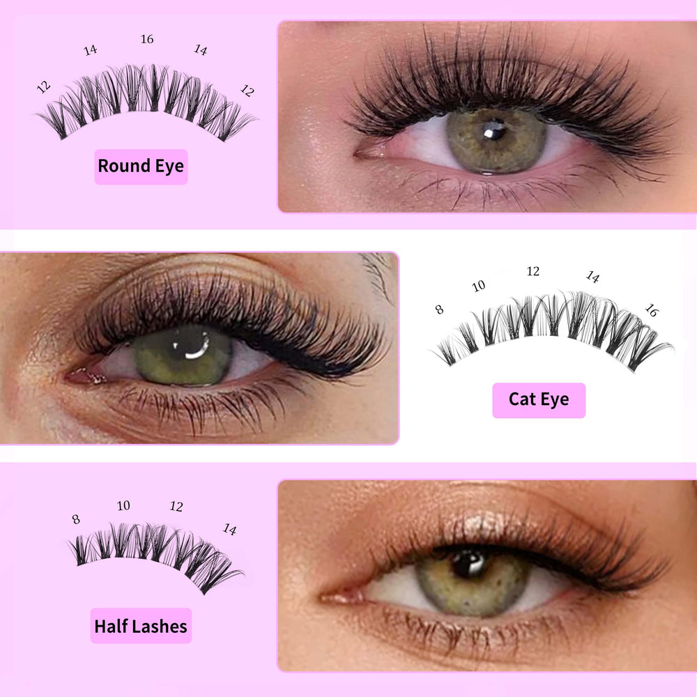 VEYESBEAUTY versatile clusters for night out or work looks.