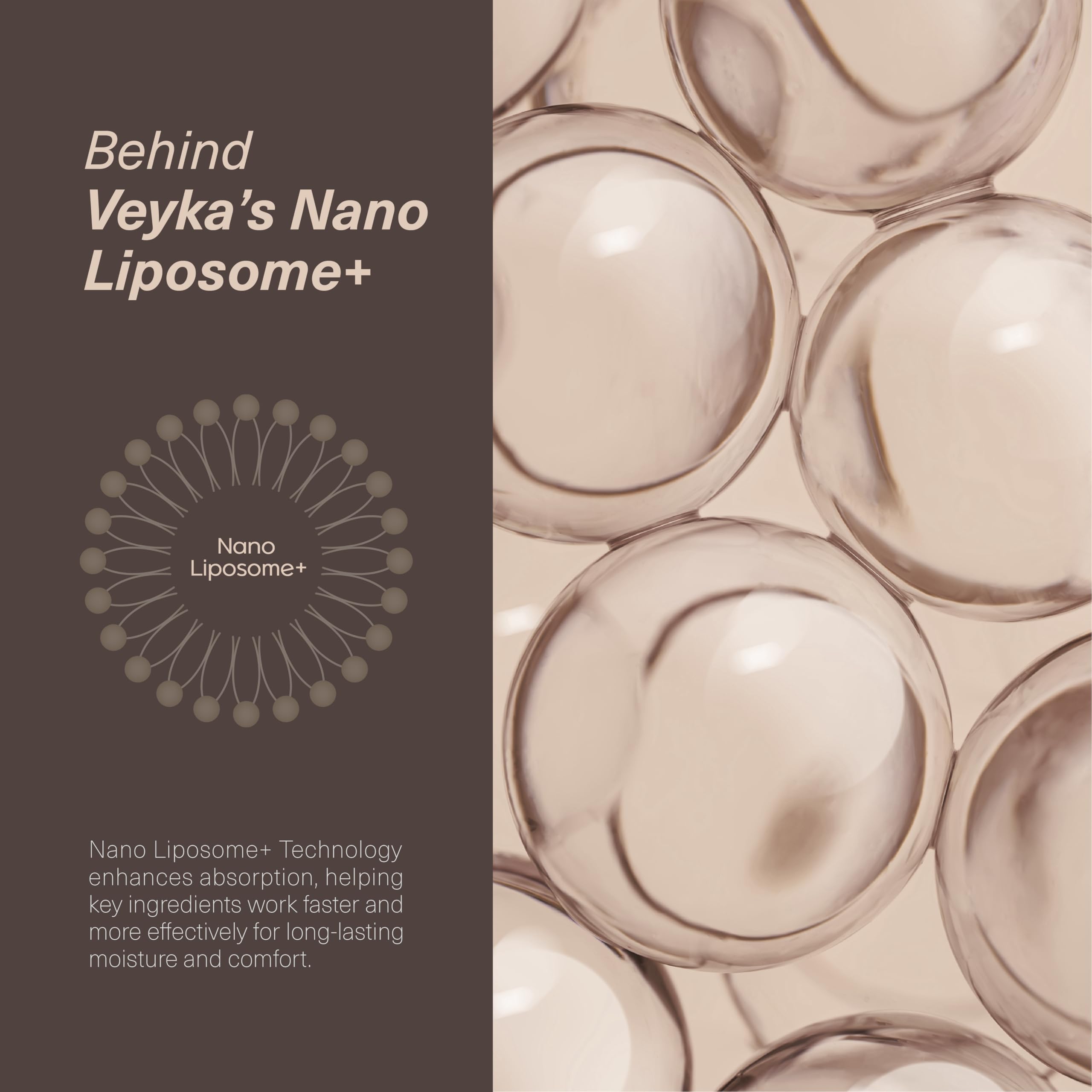 Veyka pore-refining effect reduces shine and smooths skin texture on contact.