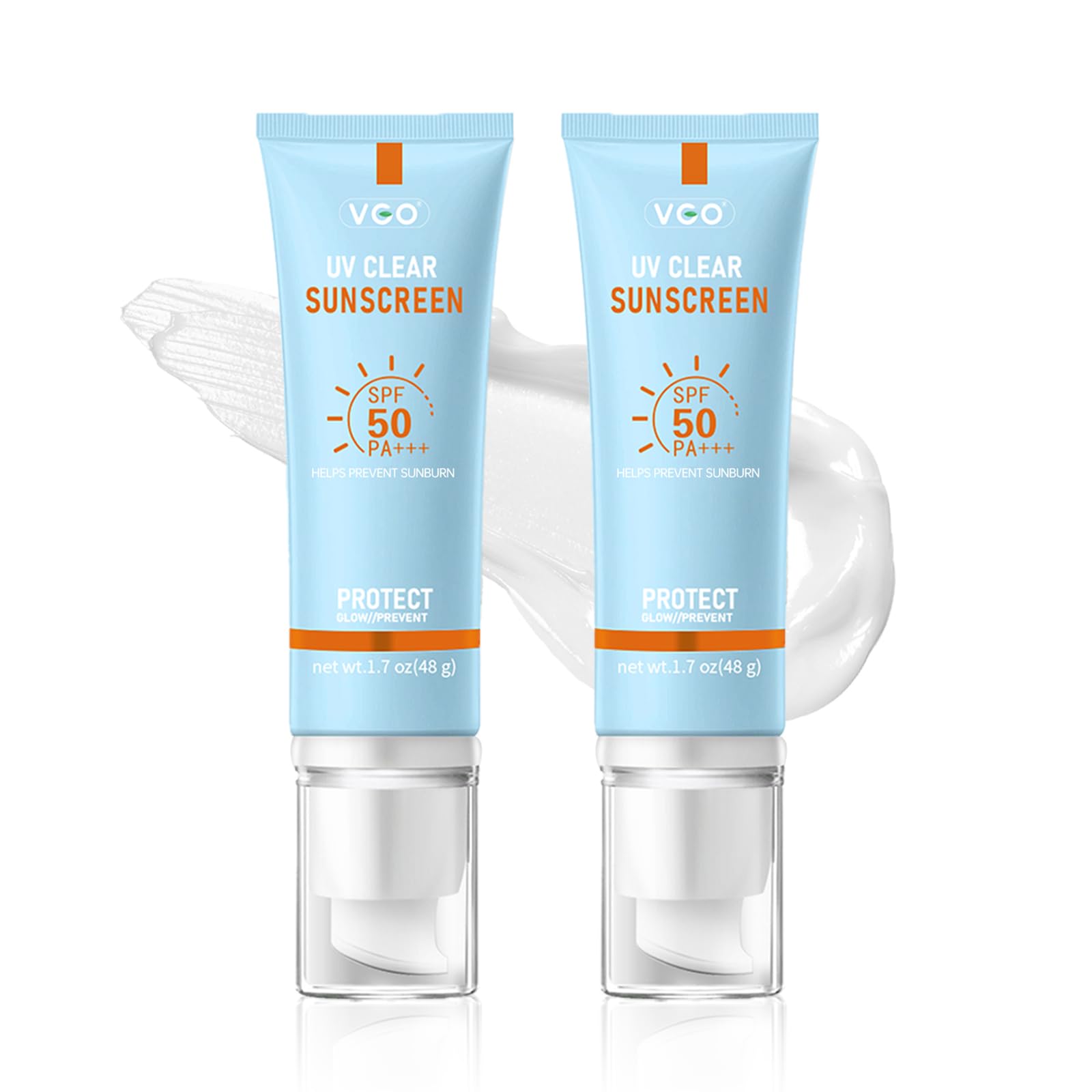 VGO Mineral Sunscreen for Face bottle showing lightweight, non-greasy protection for daily use.