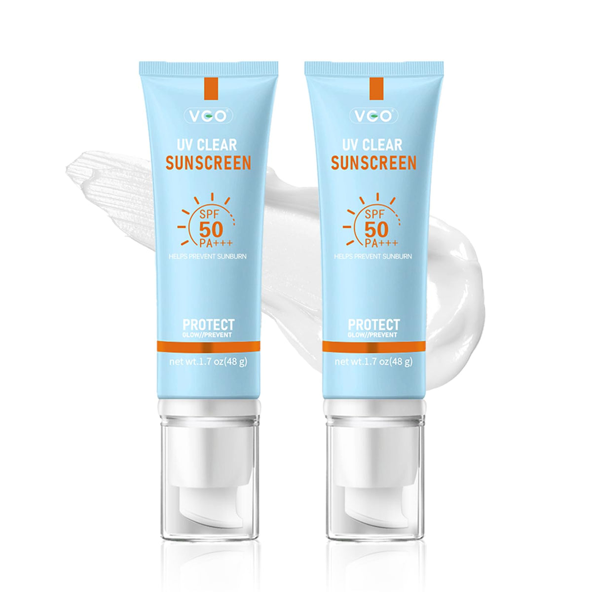 VGO Mineral Sunscreen for Face bottle showing lightweight, non-greasy protection for daily use.